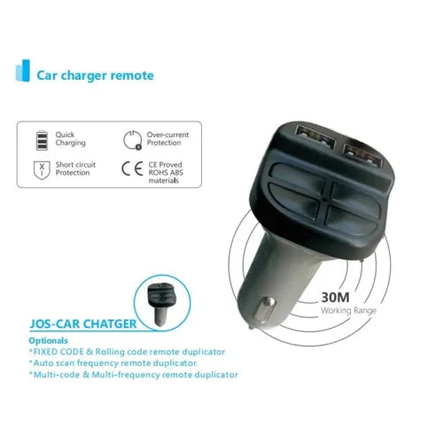 Car Charger - Quick Charging with Safety Features - Versatile Remote Control