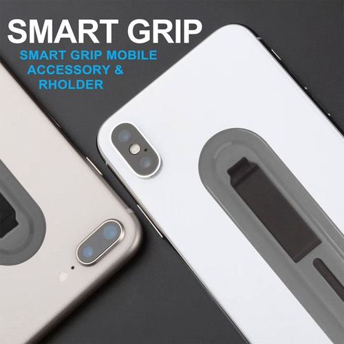 Aquarius Universal Finger Grip Ring Band Smart Mobile Phone Holder - Grey