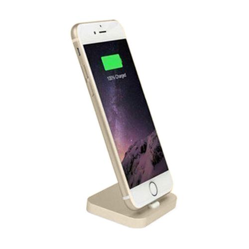 Aquarius Aluminium Phone Dock Compatible with Eight-Pin Devices, Gold