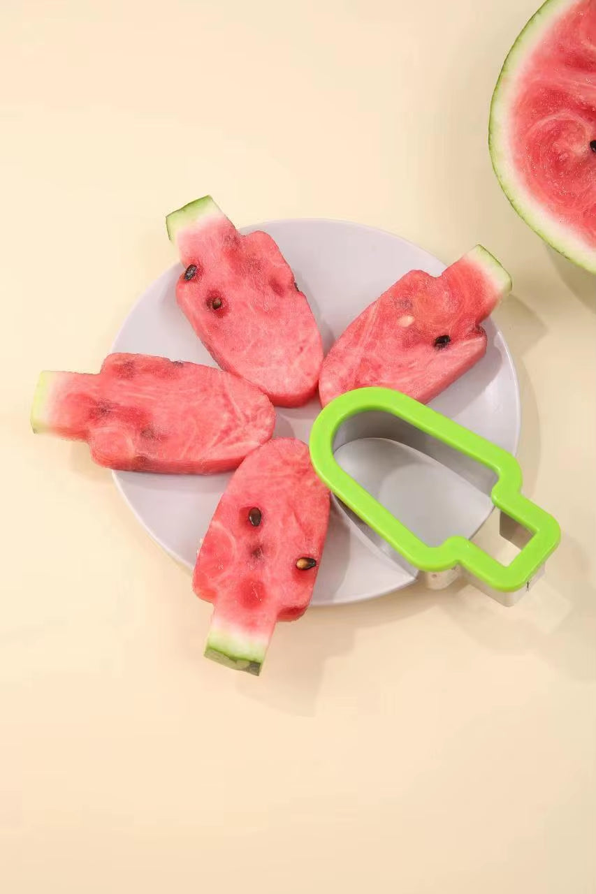 Watermelon Cutter Stainless Steel Cute Tree Design Cutting Watermelon Kitchen Gadgets Salad Fruit Slicer Cutter Tools