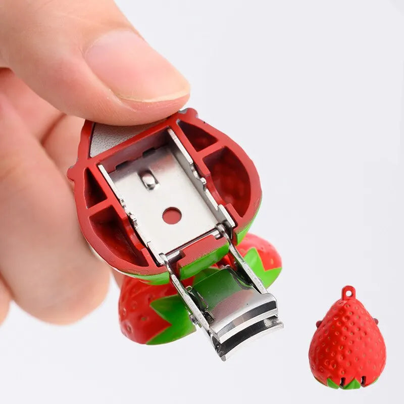 Nail Clippers Fruits Strawberries Nail Clippers Folding Nail Clippers High End Nail Clippers Portable Manicure Tools Key Fob