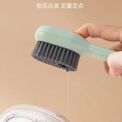 1Pcs Multifunctional Cleaning Brush Soft Automatic Liquid Shoe Brush Clothes Brush Shoe Clothing Board Brush Shoe Cleaner Tool