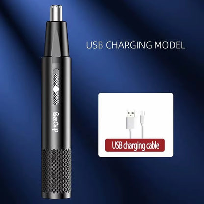 Nose Hair Trimmer USB Rechargeable Trimmer for Nose Andear Hair Metal Shaver Electric Shaver Trim Nose Hair for Women and Men