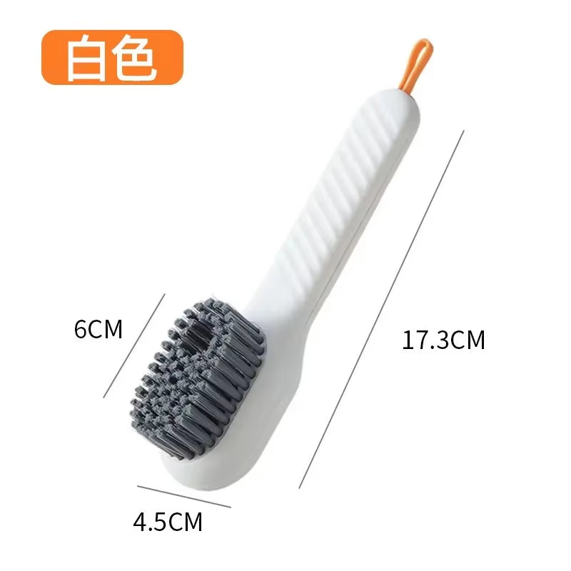 1Pcs Multifunctional Cleaning Brush Soft Automatic Liquid Shoe Brush Clothes Brush Shoe Clothing Board Brush Shoe Cleaner Tool