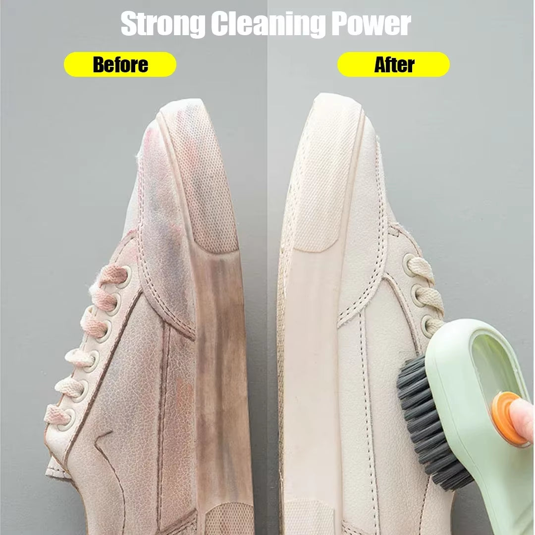 1Pcs Multifunctional Cleaning Brush Soft Automatic Liquid Shoe Brush Clothes Brush Shoe Clothing Board Brush Shoe Cleaner Tool