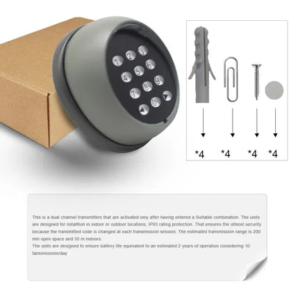 Scimagic-RC Wireless Keypad 433.92MHz Multi-Function Garage Gate Opener