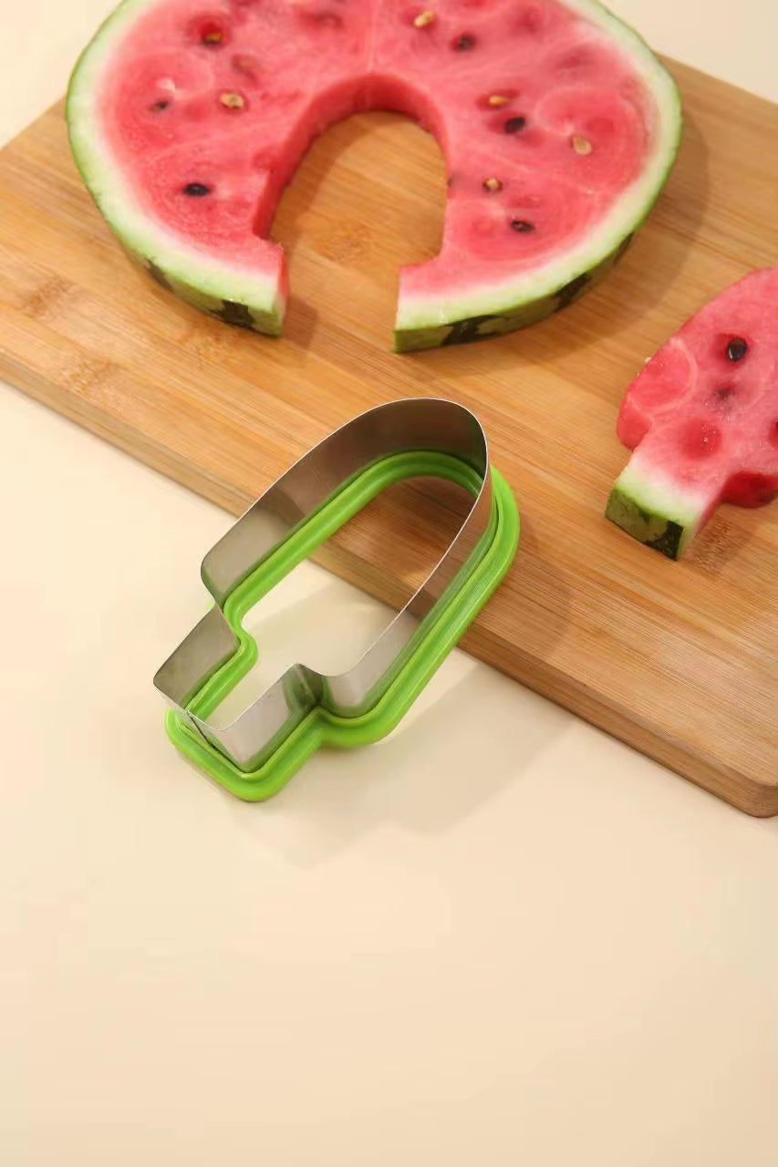 Watermelon Cutter Stainless Steel Cute Tree Design Cutting Watermelon Kitchen Gadgets Salad Fruit Slicer Cutter Tools