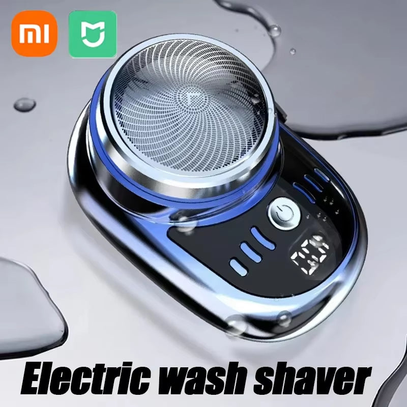 Xiaomi Mini Electric Shaver USB Charging Portable Wet and Dry Use Travel Razor Wireless Detachable Shaver with Digital Display