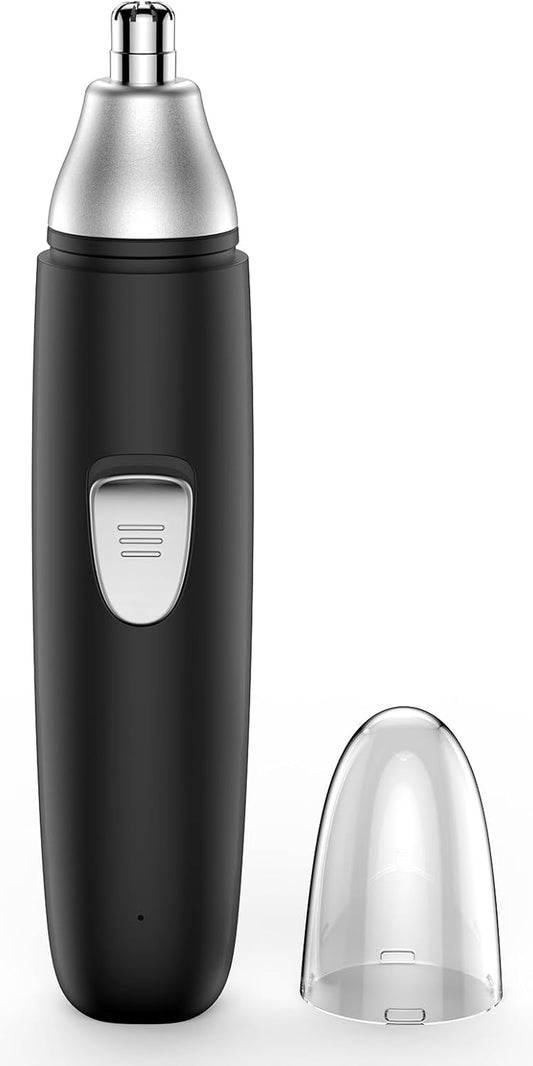 Ear and Nose Hair Trimmer Professional Painless Eyebrow Trimmer Powerful Motor and Dual-Edge Blades for Smoother Cutting(Black)