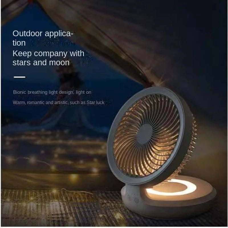 Youpin Edon Air Circulation Fan Wireless Suspended USB Rechargeable Night Light Touch Control 4 Wind Speed Folding Electric Fan