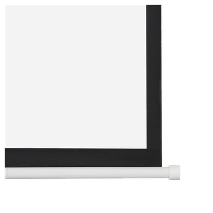 100" 4:3 80" x 60" Viewing Area Motorized Projector Screen with Remote Control Matte White