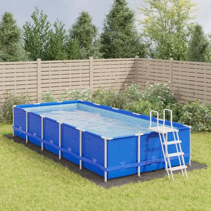 vidaXL Pool Ground Cloth Light Grey 750x370 cm Polyester Geotextile