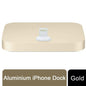 Aquarius Aluminium Phone Dock Compatible with Eight-Pin Devices, Gold
