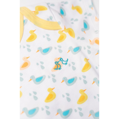 Little Ducks Baby Grow & 2 Piece Vest Set