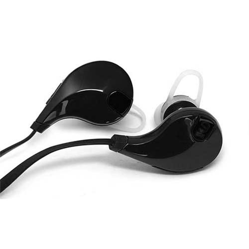 Aquarius Wireless 200mAh Bluetooth Stereo Earphones- Black
