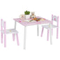 AIYAPLAY Princess Design Toddler Table and 2 Chairs Set, for Playroom