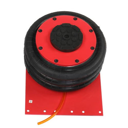Pneumatic Jack 3 Ton Triple Bag Air Jack Extremely Fast Lifting Action Without Handle Red