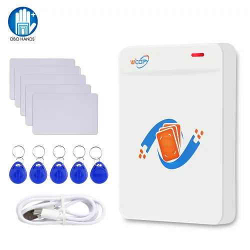 OBO HANDS NFC Smart Card Reader Writer - Fast RFID Copier & Duplicator