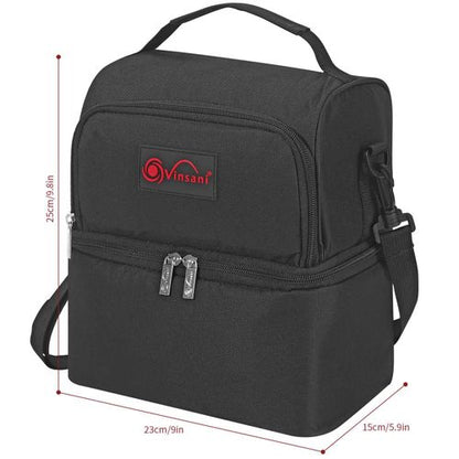 VINSANI 7L DUAL COMP LUNCH BACK W/ICE PACK 1010117
