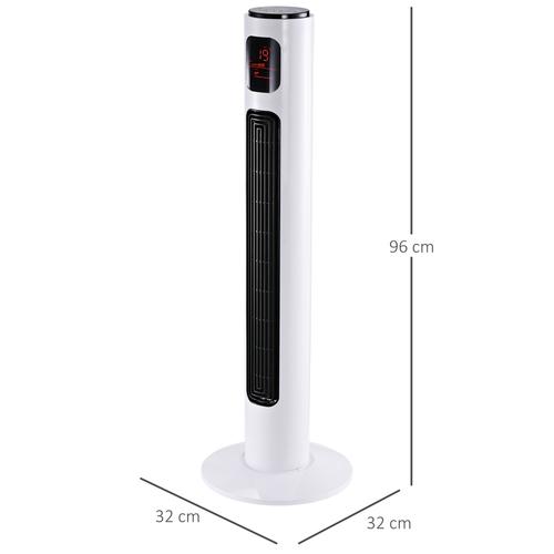 Fan Tower, ?32x96H cm-White