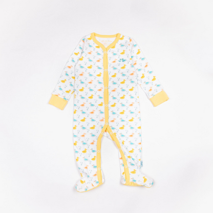 Little Ducks Baby Grow & 2 Piece Vest Set