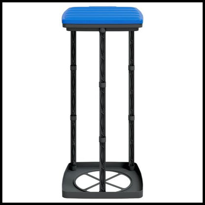 vidaXL Rubbish Bag Holders 2 pcs Black and Blue 60 L PP