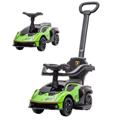 Lamborghini 2 in 1 Baby Ride on Push Car Toddler Push Along Car, Green