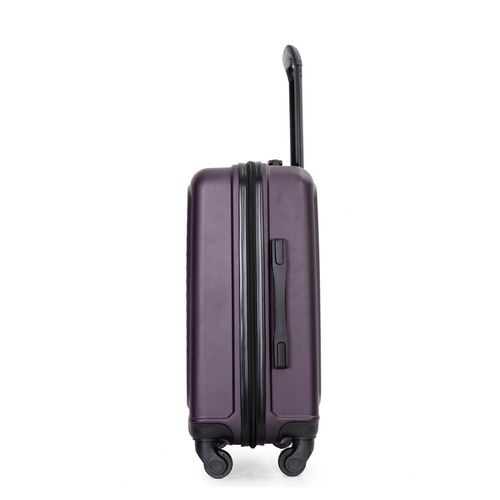 20" Carry on Luggage Lightweight Suitcase, Spinner Wheels, Purple