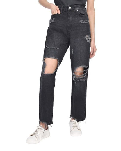 TORN HEM RIP MOM BLACK 16