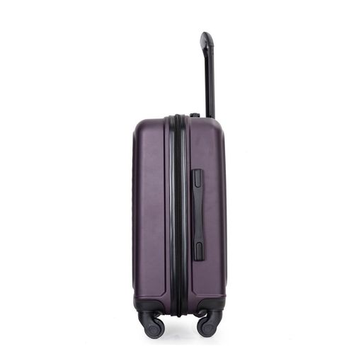 20" Carry on Luggage Lightweight Suitcase, Spinner Wheels, Purple