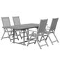 5 Piece Garden Dining Set Solid Wood Acacia
