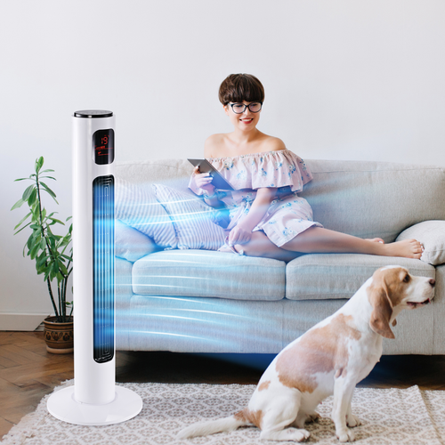 Fan Tower, ?32x96H cm-White