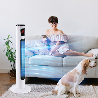 Fan Tower, ?32x96H cm-White