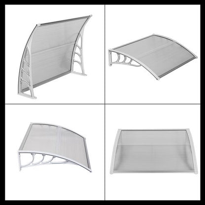 100 x 80 Household Application Door & Window Awnings Transparent Board & White Holder