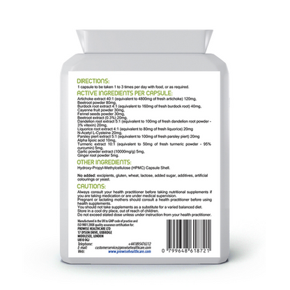Liver and Gallbladder 500mg 60 Capsules by Prowise Healthcare