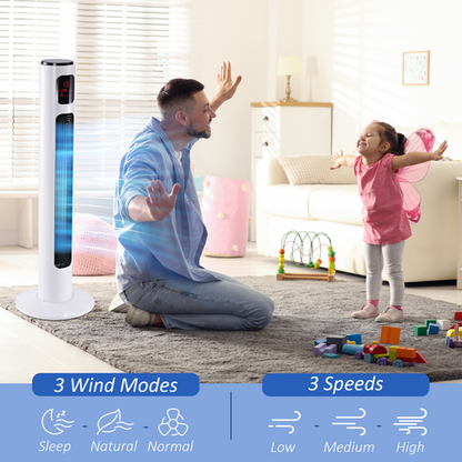 Fan Tower, ?32x96H cm-White