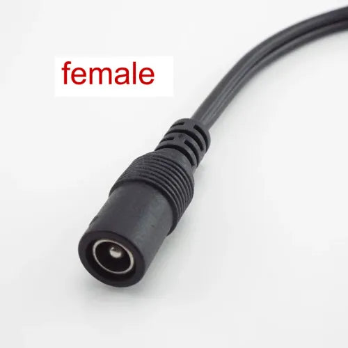 Gakaki DC Power Splitter Cable 1 Female to 2 Male for CCTV & LED Strip